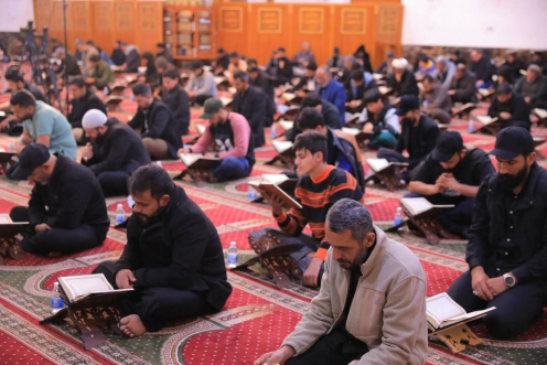 الصدر يحيي ليلة القدر في مرقد والده الشهيد محمد ال