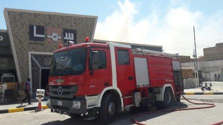 اخماد حريق اندلع في مطعم وسط النجف