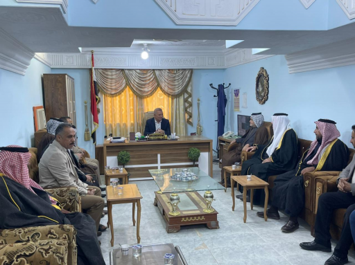 مدير عام الرقابة التجارية يتفقد خزين الحبوب في الم
