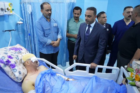 بعد إصابته بمواجهة تاجر مخدرات.. البصرة تبدي استعدادها لنقل 