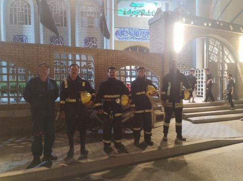 دفاع مدني البصرة تنفذ خطتها الاستباقية والوقائية لتأمين المو
