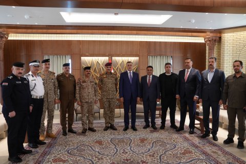 العيداني يستقبل قائدي عمليات البصرة السا