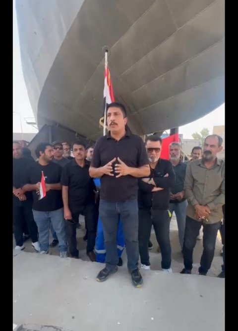 موظفو شركة  بن ماجد بالبصرة يطالبون بحقوقهم ومستحقاتهم المال