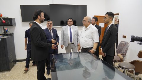 جامعة جابر بن حيان تبحث مع وفد من جامعة بابُل الإيرانية آفاق