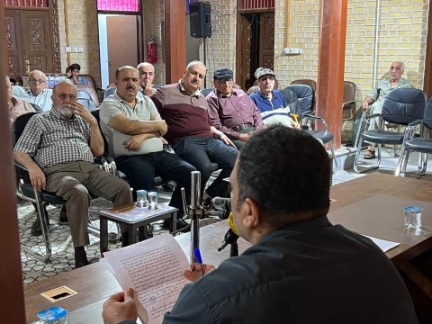 أدباء البصرة يحتفون بتجربة الأديب الإيراني رضا أنسته في جلسة حوارية