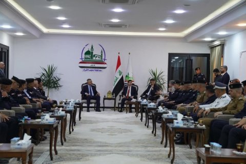 العوادي  يبحث مع محافظ النجف  الخطة الأمنية والتنظيمية الخاصة بزيارة عيد الغدير