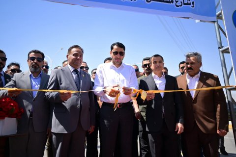 الغزي والحمداني يفتتحان ثلاثة شوارع حيوية ضمن مشاريع إعمار ذ
