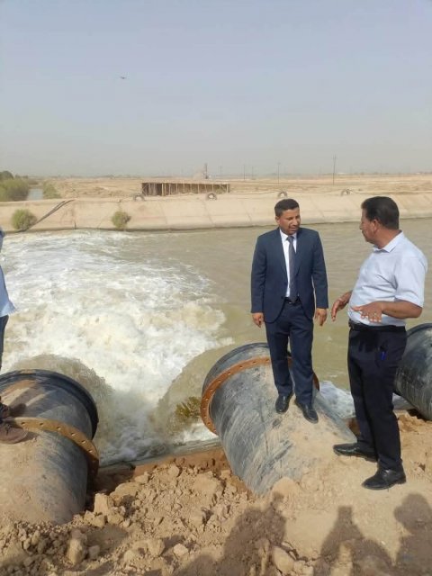 المباشرة بضخ المياه من نهر السويب لتحسين جودة المياه في قضاء