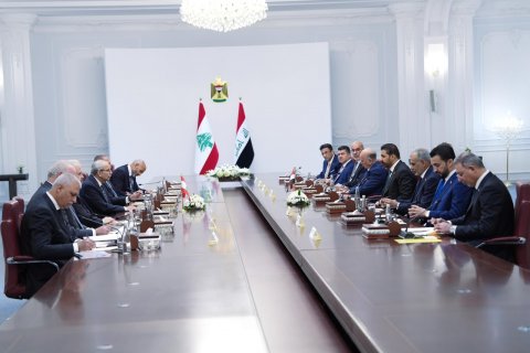 الزيدي ونظيره اللبناني يترأسان المباحثات بين البلدين