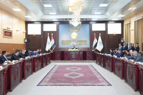 الحلبوسي يبحث مع حكومة النجف الواقعينِ الخدمي والأمني في الم