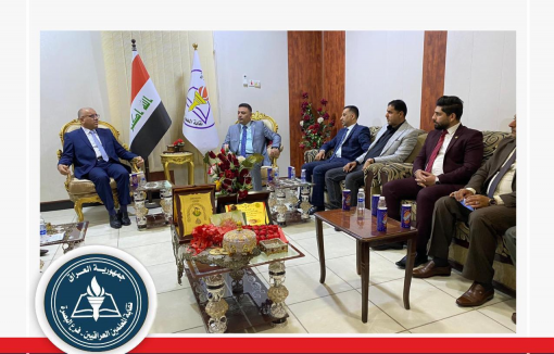 الغانم يبحث مع رئيس نقابة المعلمين في البصرة تأخير صرف رواتب