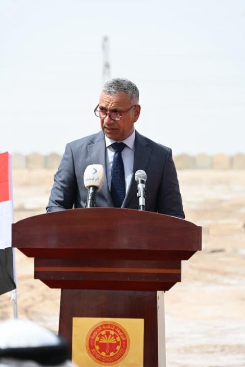 ارساء حجر الأساس لبناية الأقسام العلمية في كلية البوليتكنك/ا