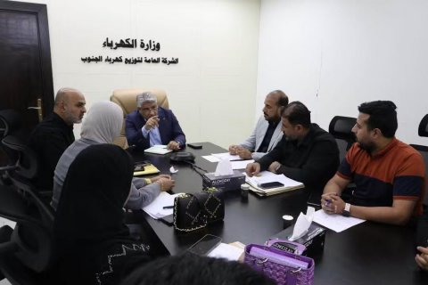مدير عام توزيع كهرباء الجنوب: حقوق المنتسبين خط أحمر ومتابعة