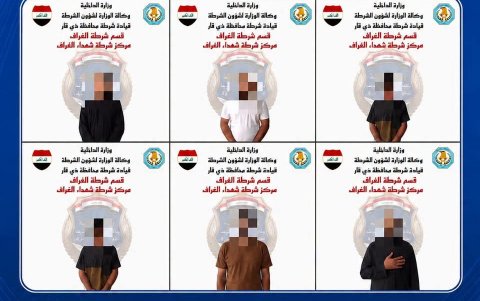 شرطة ذي قار تلقي القبض على 6 متهمين بقضية الشروع بالقتل في ق