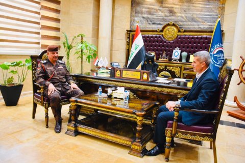 حدود المنطقة الرابعة وشركة الموانئ تبحثان تنسيق العمل الإدار