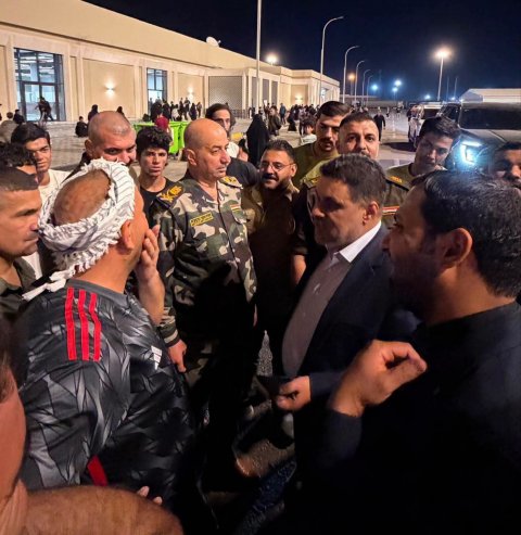 الفريجي يشرف ميدانياً على انسيابية دخول الزائرين عبر منفذ الشلامجة