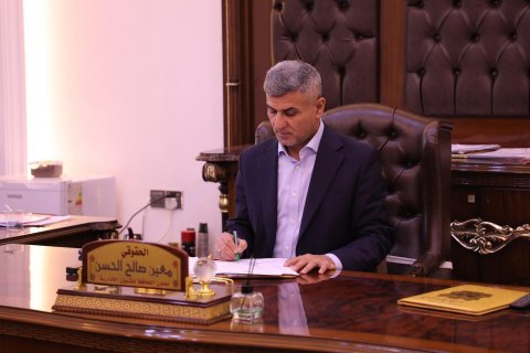 معاون محافظ البصرة  يبحث مع  رئيس  الإتحاد الفرعي لكرة القدم